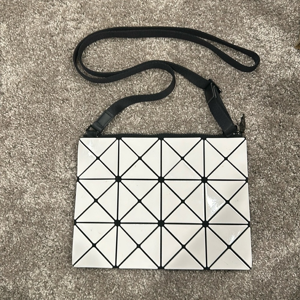 Bao Bao Issey Miyake White Purse Bag